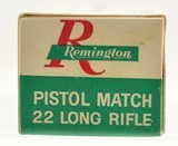 Late 1960's Remington Pistol Match 22 LR Ammo Unlisted End Flap - 6 of 7