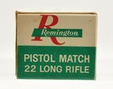 Late 1960's Remington Pistol Match 22 LR Ammo Unlisted End Flap - 4 of 7