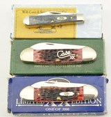 Lot of Three Case Pocket Knives Jack/Canoe - 1 of 8