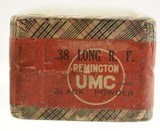 Scarce Sealed! Full Box Remington UMC 38 Long Rim Fire Ammunition - 3 of 6