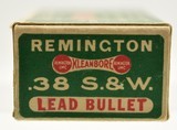 Early 1930's Remington UMC "Dog Bone" Kleanbore Box 38 S&W Ammo - 5 of 7