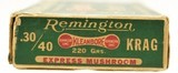 Scarce Rem-UMC Double Train Express 'Dogbone' 30-40 Krag Mushroom Ammo - 5 of 7