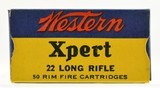 Western 1937-59 "Xpert" Issue 22 LR Brick Fresh Box - 1 of 7