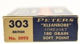 Peters High Velocity 303 British Ammo Full Box 180 Grain SP CORE-LOKT - 4 of 4