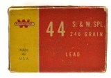 Vintage Winchester 44 S&W Special Lead bullet Full Box 50 Rounds - 6 of 7