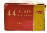 Vintage Winchester 44 S&W Special Lead bullet Full Box 50 Rounds - 5 of 7