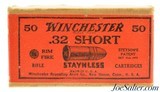 Winchester Staynless 32 Short Rim Fire Full Box Ammunition Excellent - 1 of 5