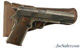 WW1 US Model Colt 1911 Pistol w/ Holster and Story Identified - 2 of 15