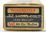 Winchester 32 Short Colt Ammo Staynless Full Box 1920's Colt Webley Tranter - 5 of 7