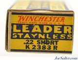 Brick Fresh 1938 Winchester Leader Target 22 Short Ammo Full Box K2383R - 5 of 7