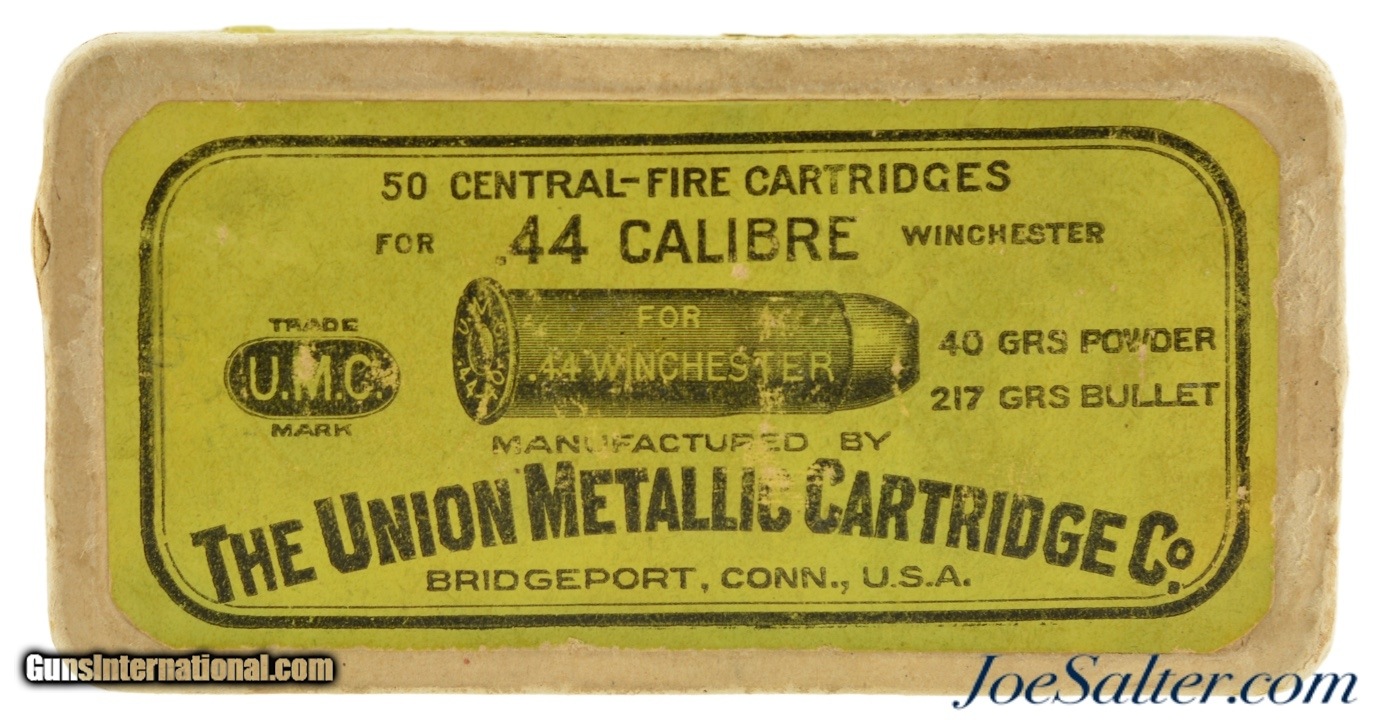 Excellent Full Box UMC 44 Calibre Winchester 44-40 Ammo Black Powder