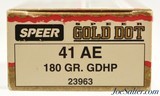 Speer Gold Dot .41 AE 180gr. GDHP - 2 of 3