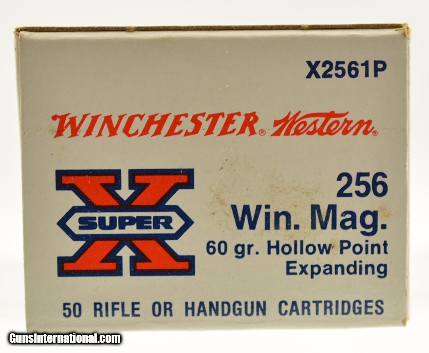 Full Box 256 Winchester Mag Ammo 50 Rounds 60 Grain Hollow Point