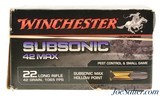 Winchester Subsonic 42Max .22 Long Rifle HP Ammo - 1 of 2