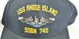 USS Rhode Island SSBN-730 & SSBN-740 Two Original Hats - 6 of 7