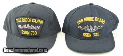 USS Rhode Island SSBN-730 & SSBN-740 Two Original Hats