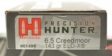 Hornady Precision Hunter 6.5 Creedmoor Ammo 143 Gr ELD-X 40 Rounds - 3 of 3