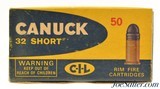 Full Box Canuck 32 Short Rim Fire Ammunition 50 Rounds - 1 of 4