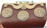 Navajo Ketoh Leather Silver Turquoise Arm Guard - 2 of 4