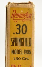 Scarce Early Remington UMC 30 Springfield Model 1906 Ammunition - 6 of 8
