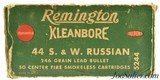 Full Box Remington Kleanbore 44 S&W Russian Ammo 50 Rds.