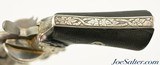 Ornate French Lefaucheux 7mm Pin Fire Folding-Trigger Revolver Silver Engraved Revolver - 8 of 12