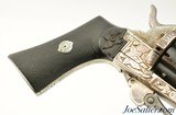 Ornate French Lefaucheux 7mm Pin Fire Folding-Trigger Revolver Silver Engraved Revolver - 2 of 12
