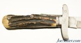 Folding Bowie Knife E.C.W. Stag Grip - 2 of 8
