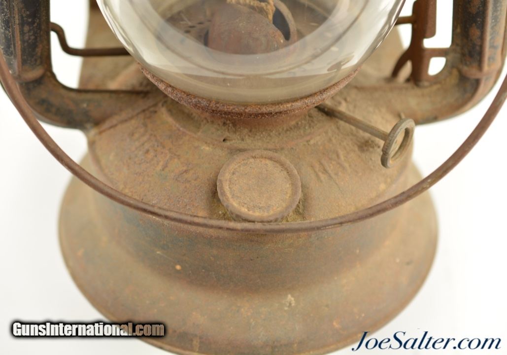 Antique Dietz Roadster Wagon Lantern Red Lens Little Wizard Lamp