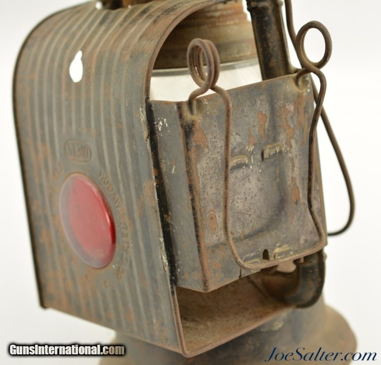 Antique Dietz Roadster Wagon Lantern Red Lens Little Wizard Lamp