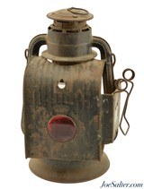 Antique Dietz Roadster Wagon Lantern Red Lens Little Wizard Lamp - 1 of 7