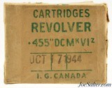 WW2 Canadian Mk VI .455 Webley Revolver Ammo 1944 - 1 of 5