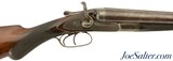 Excellent Antique W. &. C. Scott Double Hammer 12 GA 1886 Engraved Swan - 1 of 15