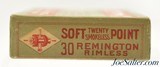 Rare Sealed Dominion 1920 Dated Reference Box 30 Remington Ammo - 2 of 3