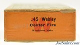 Excellent Scarce Full Box Winchester 45 Webley Ammunition 6/19 Code - 3 of 7
