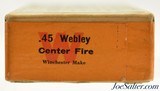Excellent Scarce Full Box Winchester 45 Webley Ammunition 6/19 Code - 5 of 7