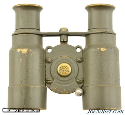Vintage Biascope 6x58mm Binoculars Green