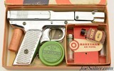 Scarce Marksman BB/Dart/Pellet Air Pistol Morton H. Harris Chrome Boxed - 2 of 8
