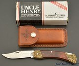 1997 Robert Kain Engraved Lockback Schrade Uncle Henry LB7 + Sheath - 1 of 11