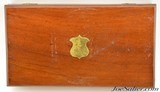 Very Nice Velvet Lined Wood Presentation Box Colt Pocket 1849 Revolver W/Flask & Mold - 11 of 15