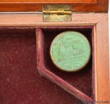 Very Nice Velvet Lined Wood Presentation Box Colt Pocket 1849 Revolver W/Flask & Mold - 10 of 15