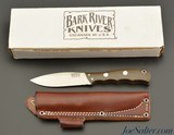 "Canadian Special" Bark River Knife 4" Drop Point Green Canvas Micarta - 1 of 9