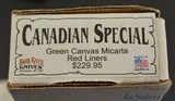 "Canadian Special" Bark River Knife 4" Drop Point Green Canvas Micarta - 9 of 9