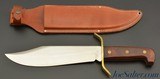 Excellent Massive Western Bowie Knife Dated 1987 With Sheath - 1 of 8