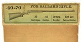 Rare 1890's Picture Box Winchester 40-70 Ballard Rifle Ammo Full Paper - 8 of 8