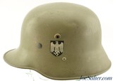 Rare Austrian Model 1916 WW2 German Army Helmet Post-1934 Double Decals - 2 of 10