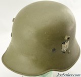 Rare Austrian Model 1916 WW2 German Army Helmet Post-1934 Double Decals - 3 of 10