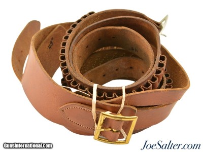 Lot of 3 Used Hunter Leather Cartridge Belts