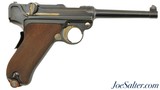 Swiss Military 1900 Luger Pistol by DWM with Unaltered Rear Sight - 1 of 15