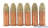 Lot of 6 Rounds 38 Long Rim Fire "U" Head Stamp Ammo 38 RF - 1 of 3